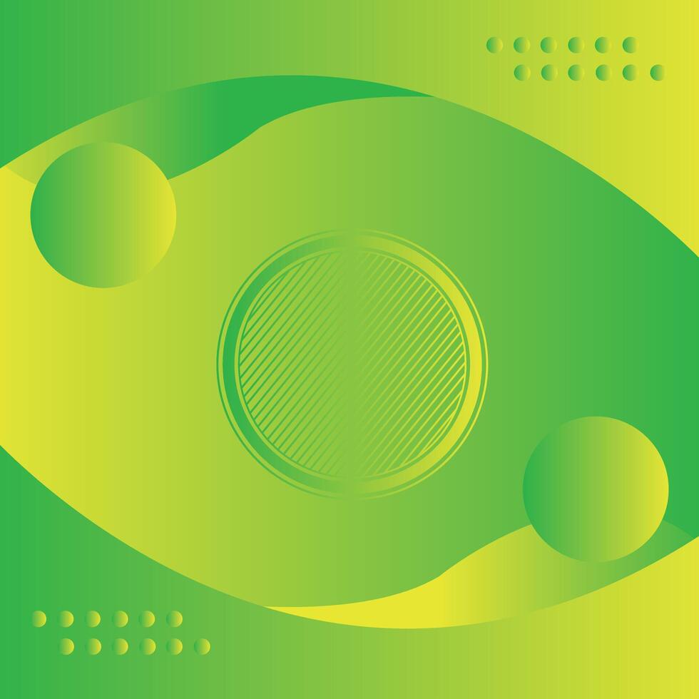 Green abstract background, circle Shape Geometric , graphic, technology digital template, cover design, backdrop, banner, web background, book cover, advertisement, green gradient background. vector