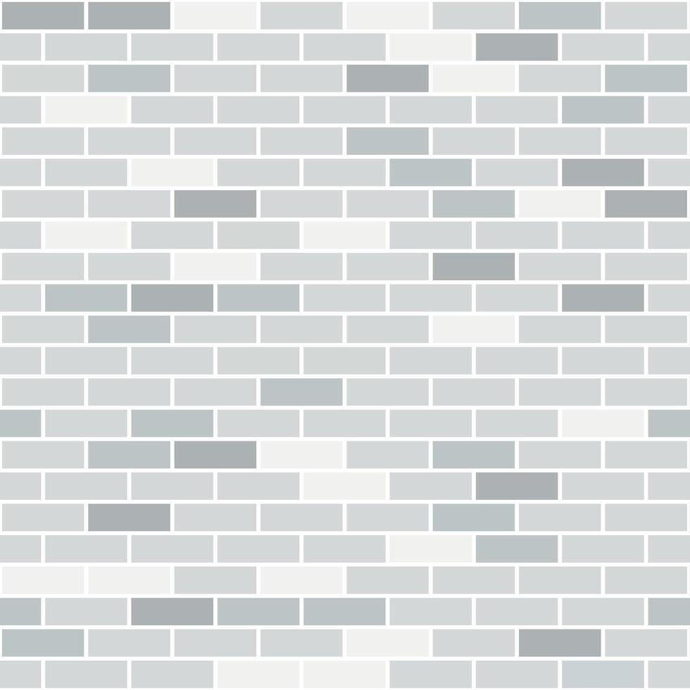 Gray brick wall seamless pattern. Block stone for texture banner or wallpaper. Building brick pattern, seamless. Brickwork. vector
