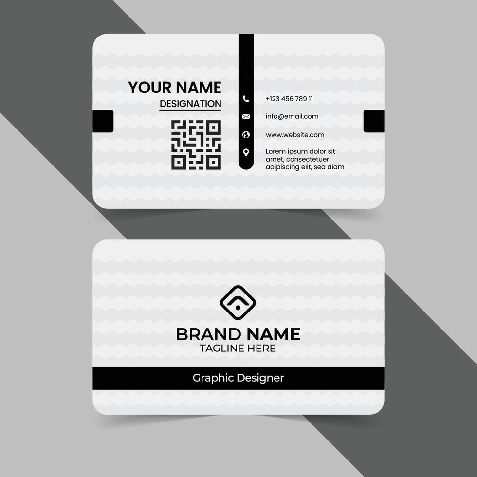 Creative And Modern Clean Business Card Design Template, Visiting Card, Corporate Business Card Layout vector