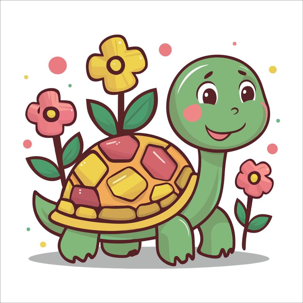 Sea Turtle Illustration Watercolor Sublimation Clipart vector
