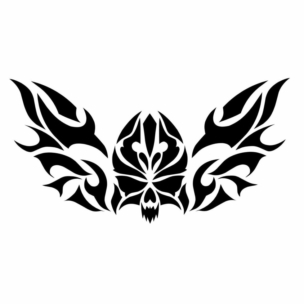 illustration graphic of tribal art design abstract devil for Halloween vector