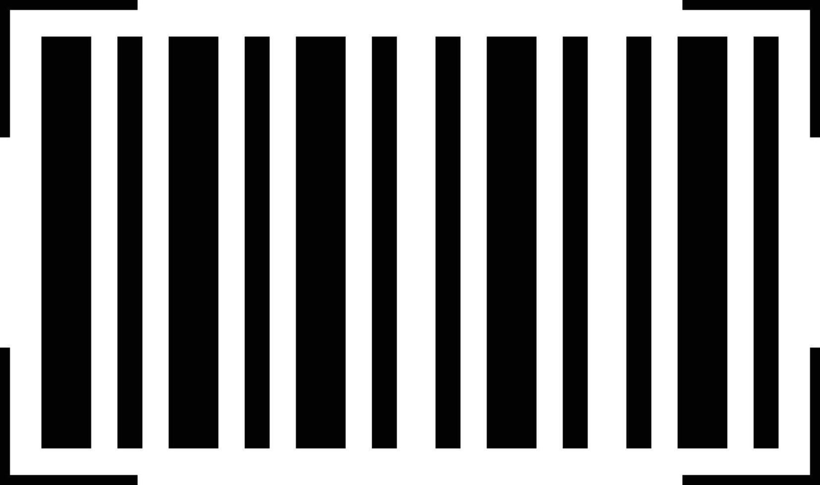 Barcode, Simple Black Icon Symbol vector