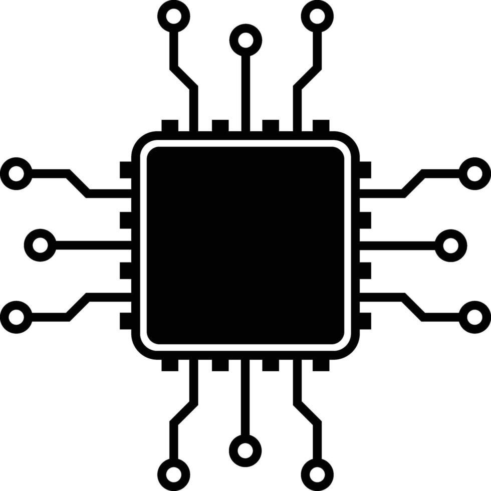 Artificial Intelligence, AI Icon Symbol vector