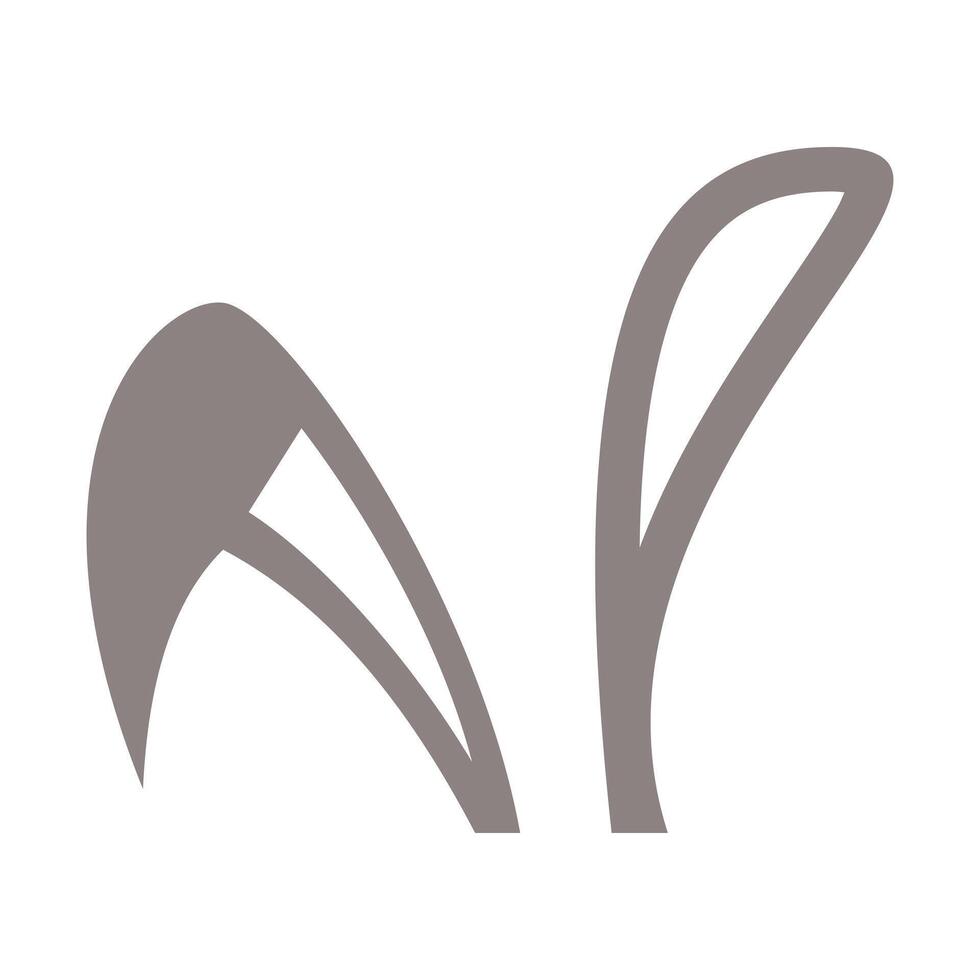 rabbit icon logo design template vector