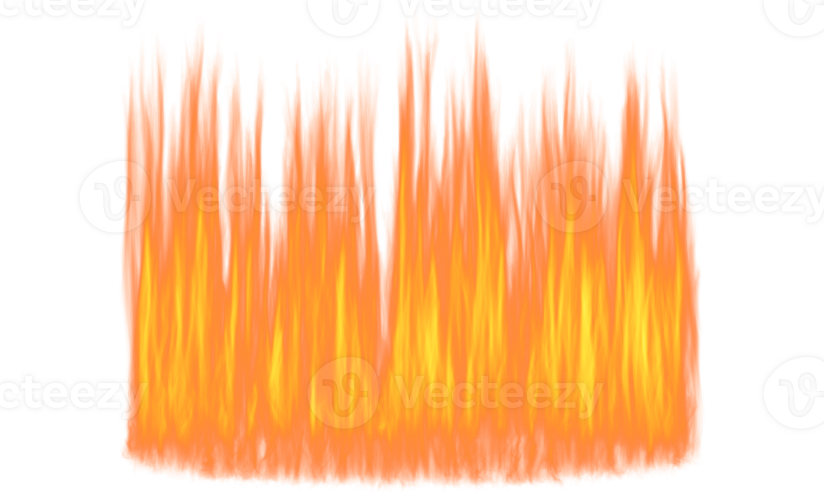 Realistic Fire Flames with Different Shapes and Styles for Creative Visual Effects png