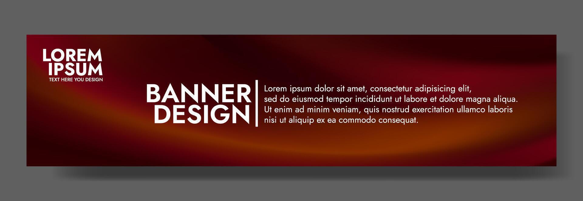 Bold and modern background with a flowing red wave. vector