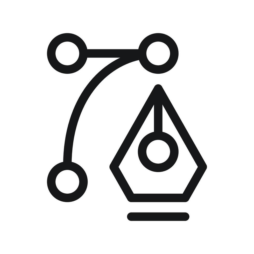 Editor instrument icon Outline editor instrument icon color flat isolated vector