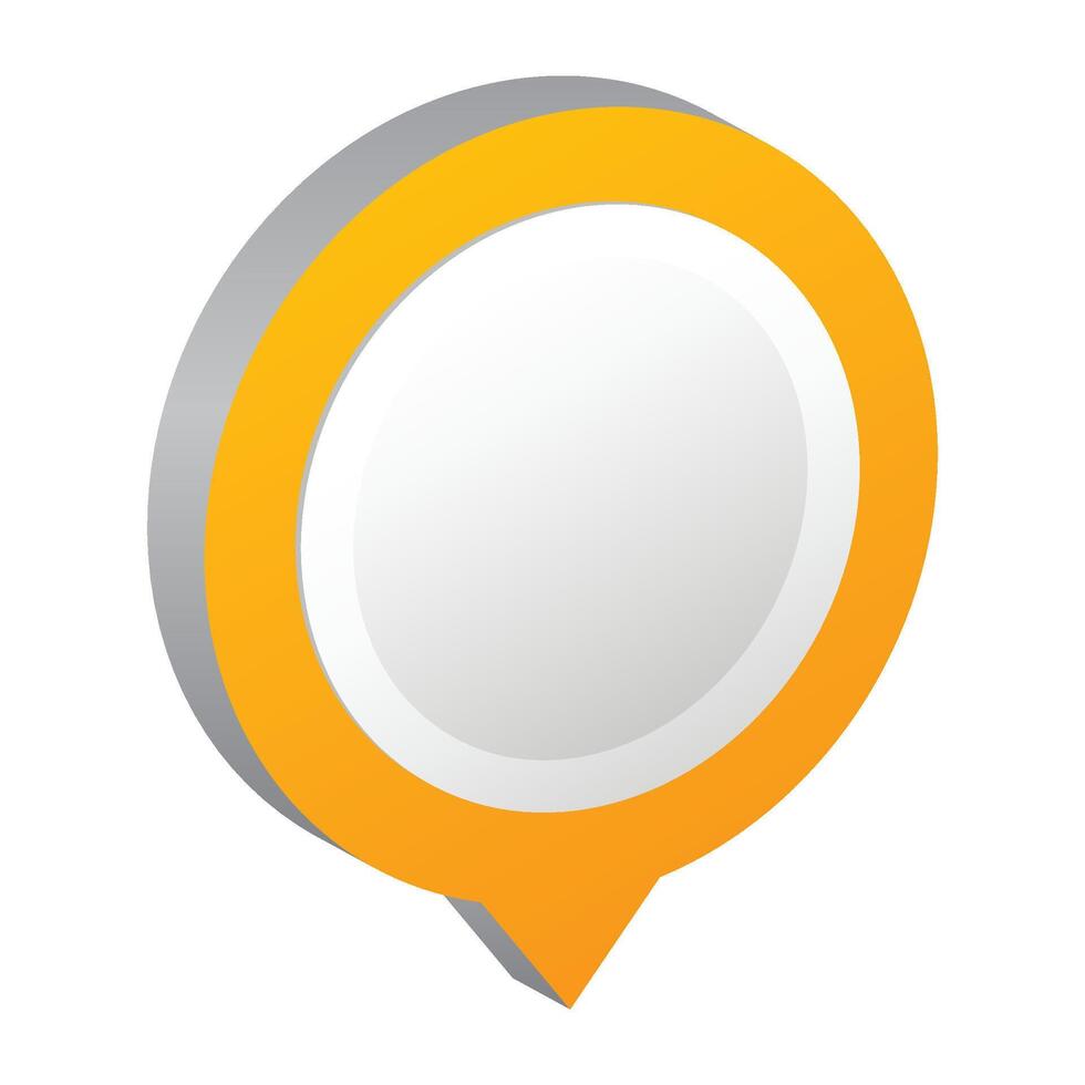 Gradient bullet point illustration on white vector