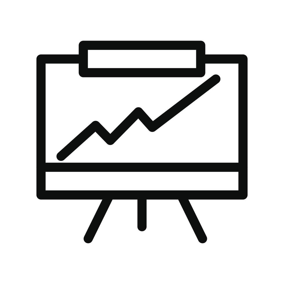 Benchmarking line icon isolated on white background vector
