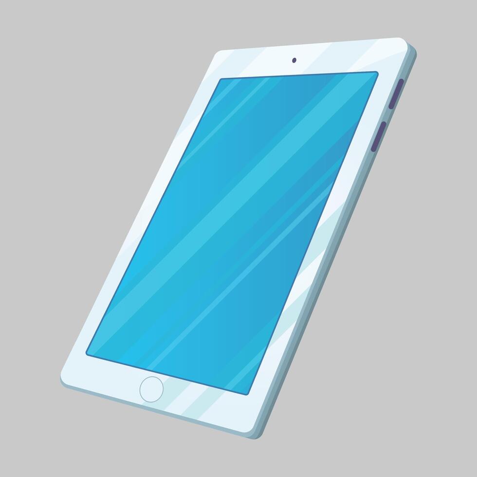 Isolated mobile phone on the gray background vector