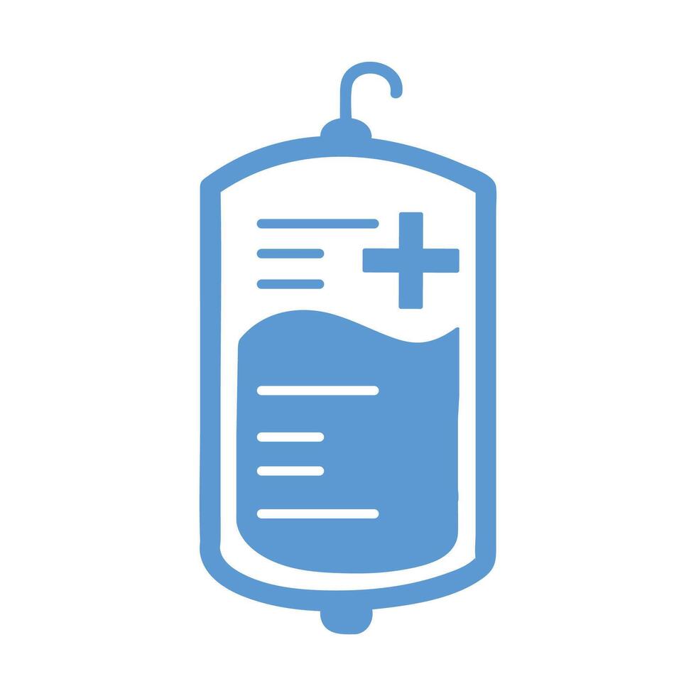 Transfusion Icon illustration on white backgroudn vector
