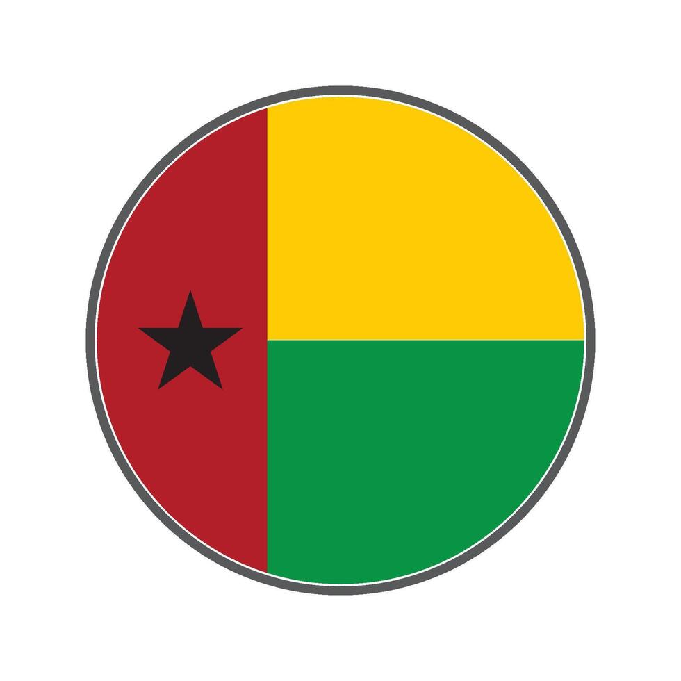 guinea bissau flag icon vector