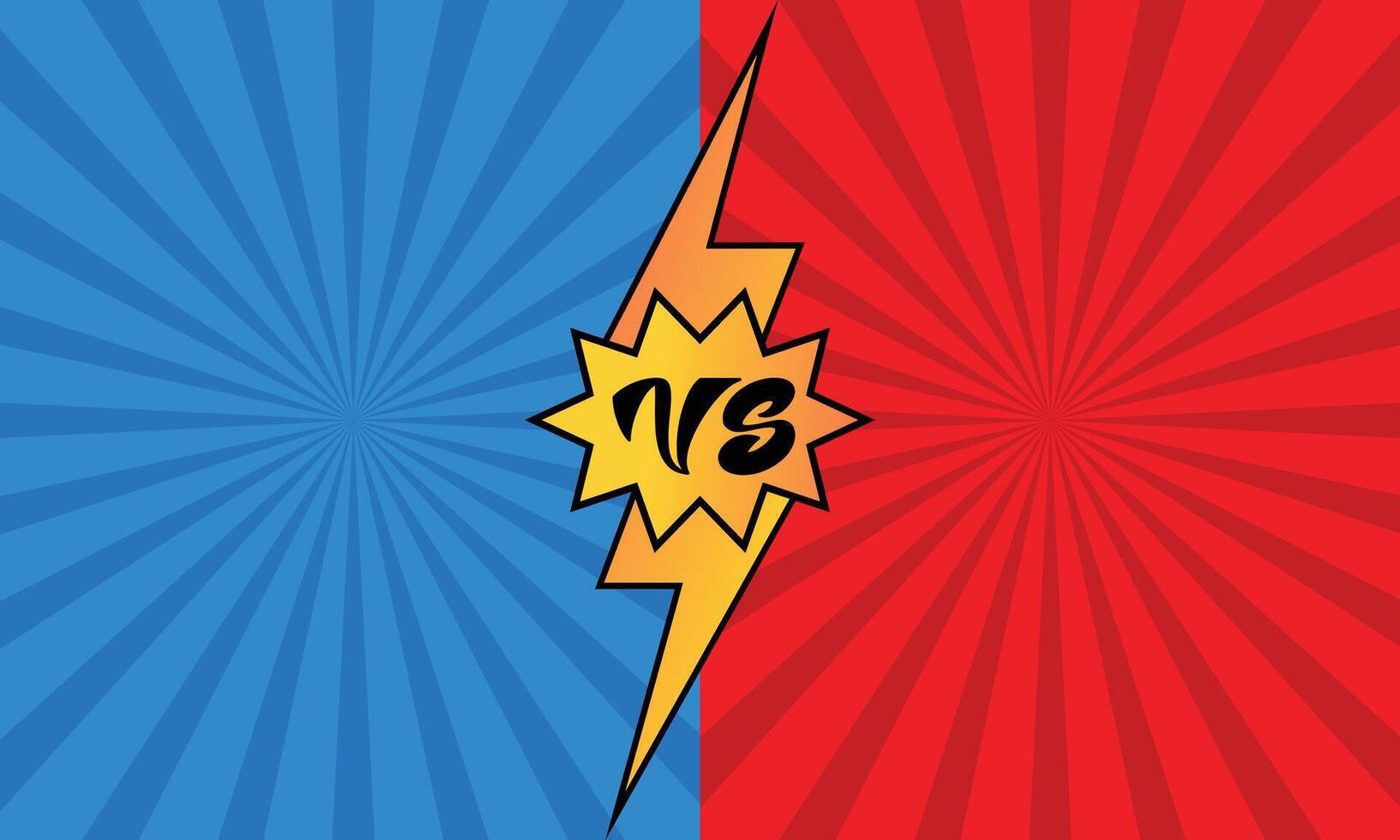 Confrontation Dynamic Versus Battle Background Template Ready to Use Design for Gaming and Posters vector