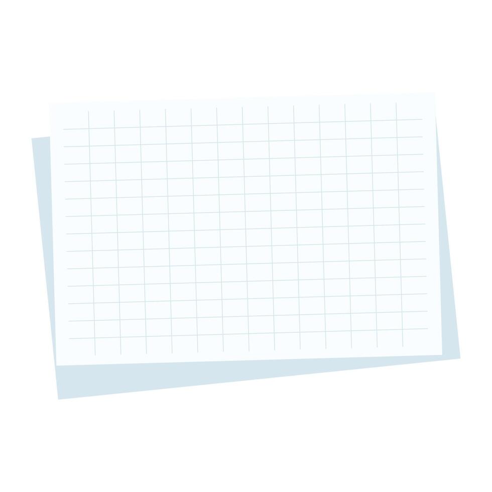 Blank square grid reminder paper note vector