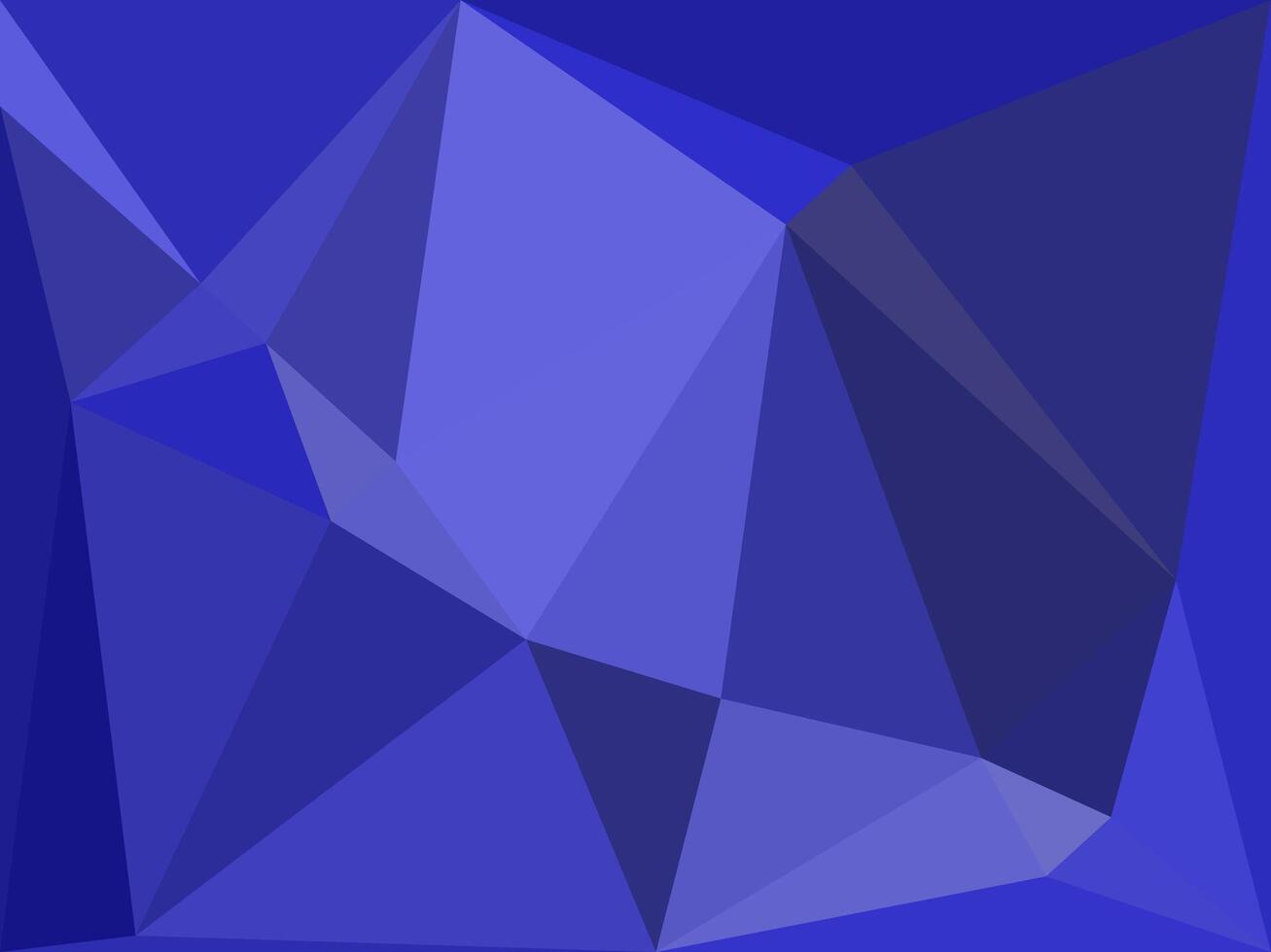 Dark Blue Polygonal Mosaic Background, Creative Design Templates. Abstract Background from Triangles vector