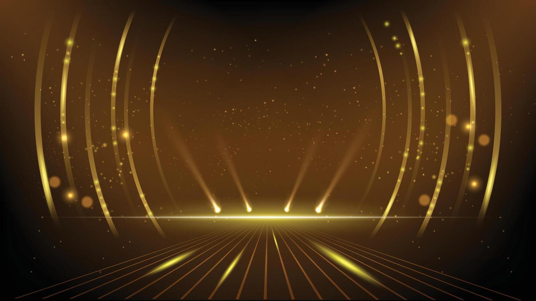 Black and Gold background abstract geometric shapes luxury design vector