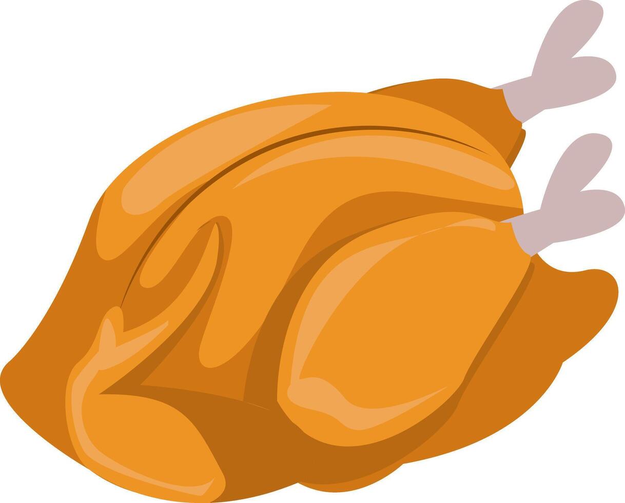 Delicious Roast Chicken Illustration for Thanksgiving vector