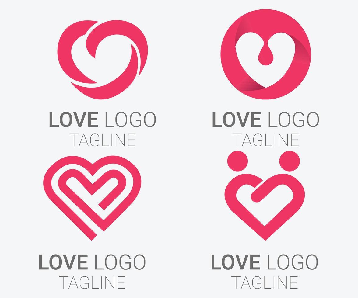 love logo colection vector