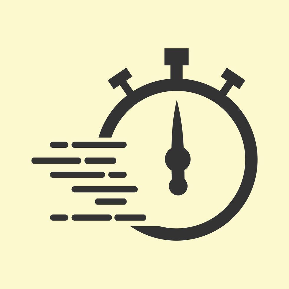 stop watch flat icon illustration vector