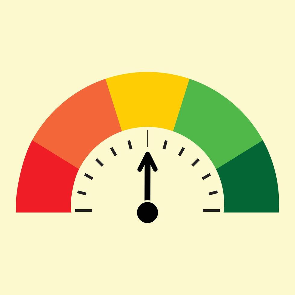 Speed meter or speedometer icon vector