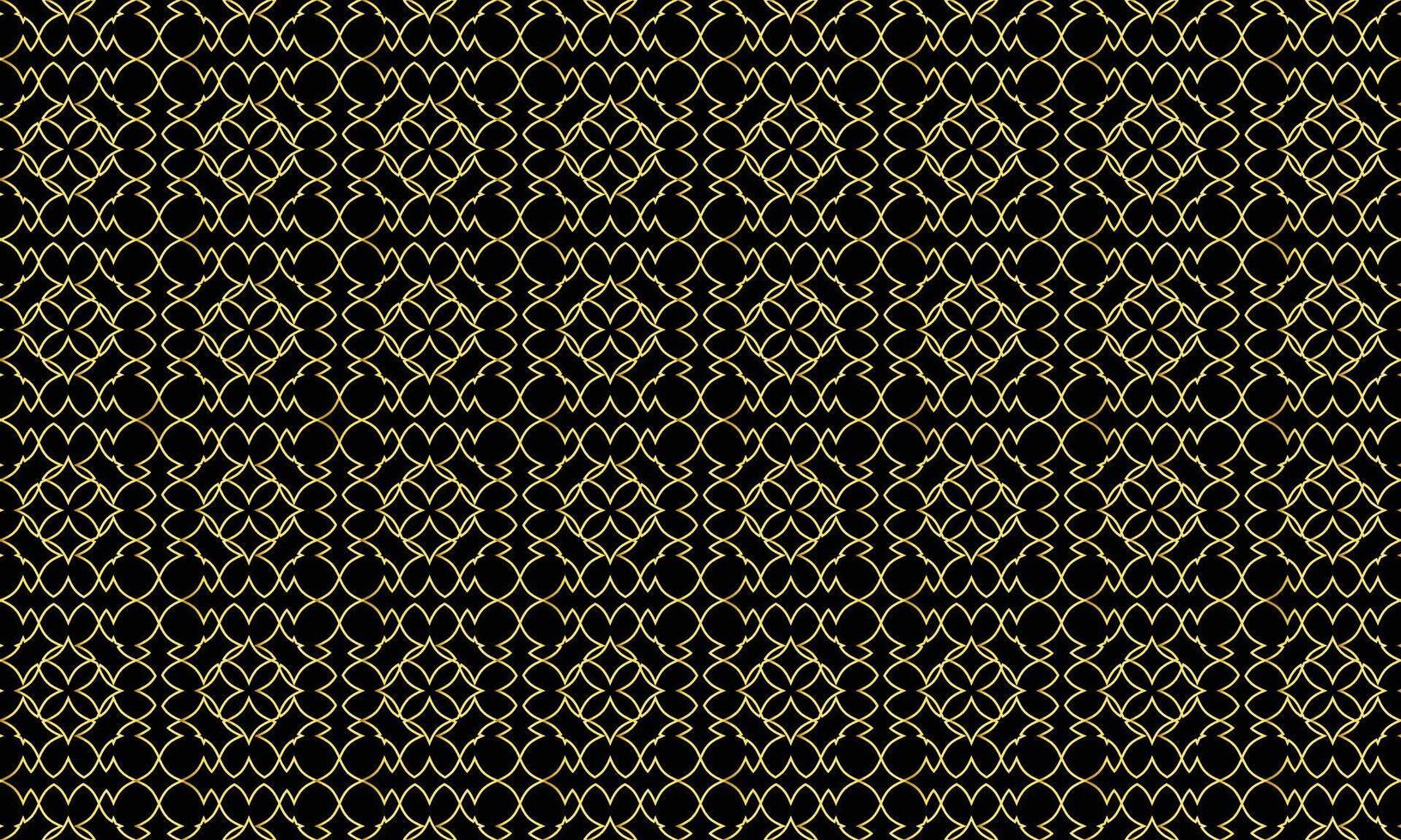 Luxury Gold Geometric Pattern. Intricate Symmetrical Design on Black Background, Ideal for Modern Design Elements, Digital Art, Wallpapers, Textiles, and Elegant Decor Projects vector