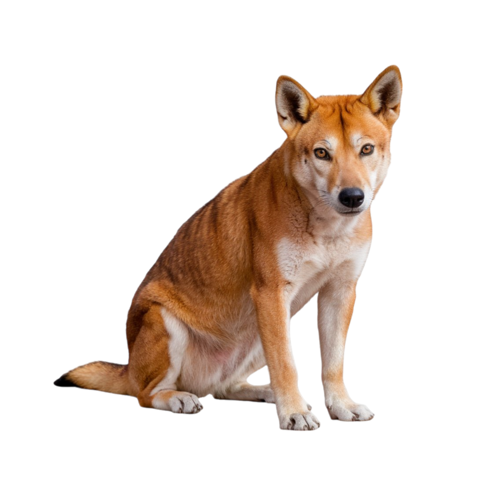 Australian Dingo Resting on Ground png