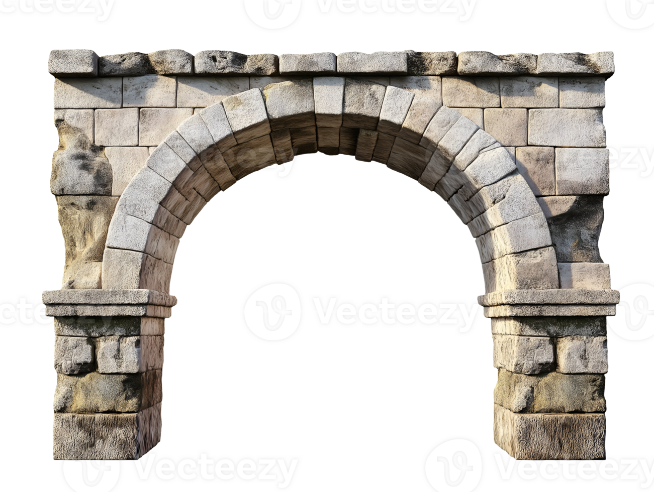 roman aqueduct segment with stone arch isolated background ancient engineering architecture classical design historical roman structure png