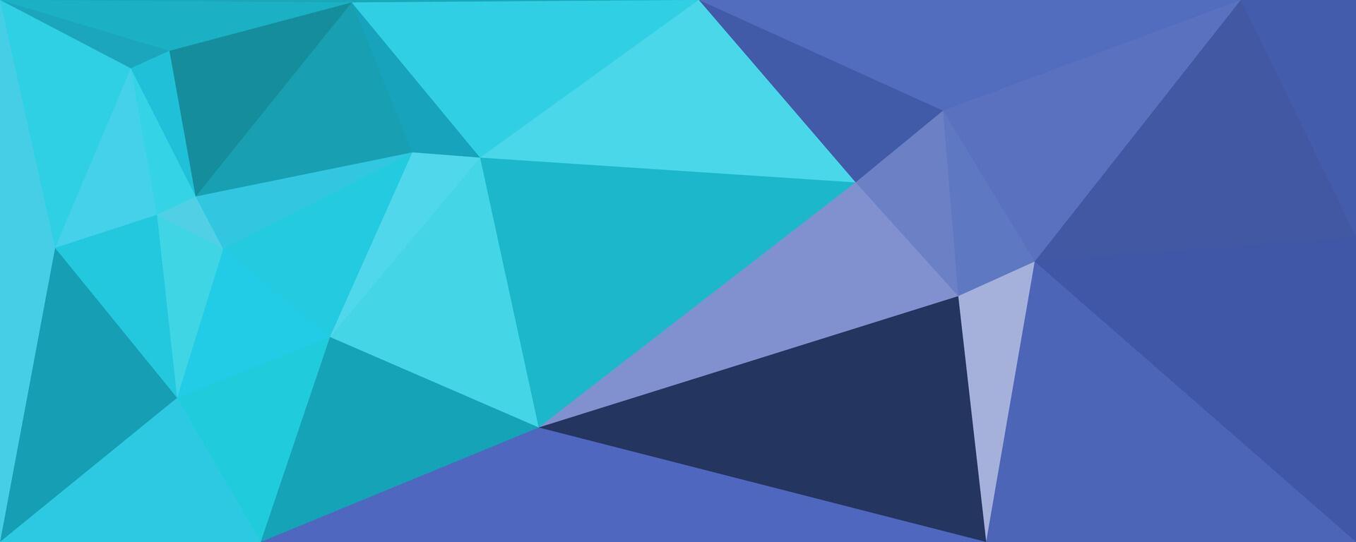 Blue Geometric Abstract Background Low Poly Design vector