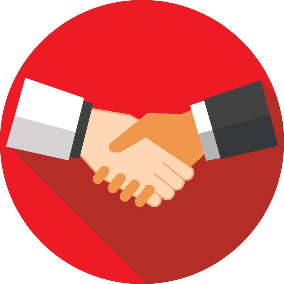handshake icon illustration for web template design vector