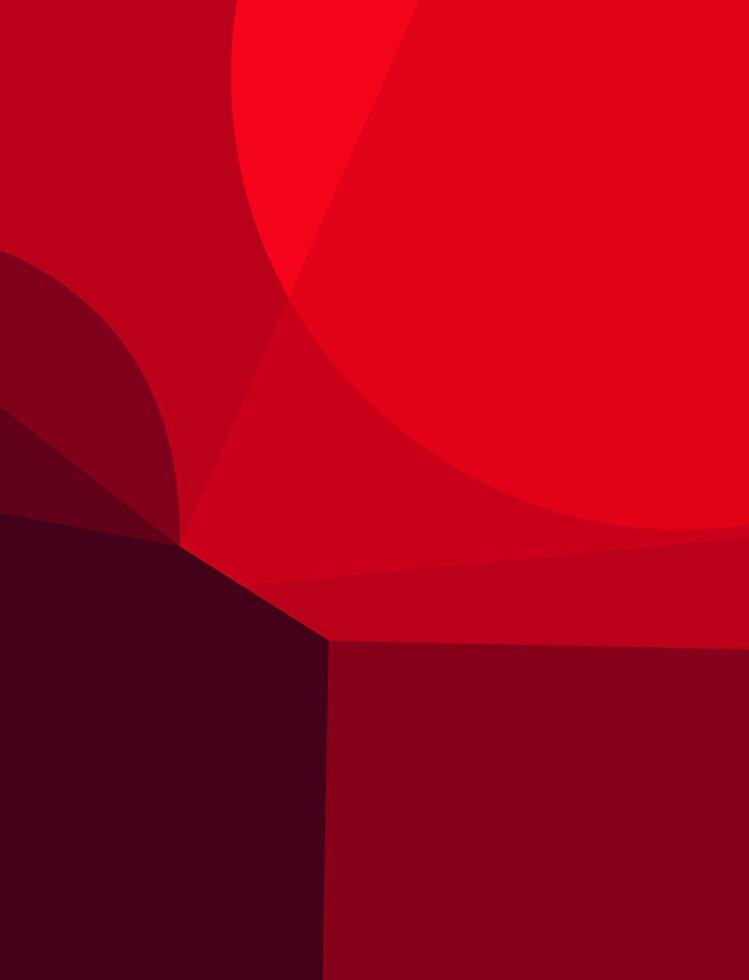 Red gradient geometric background design vector