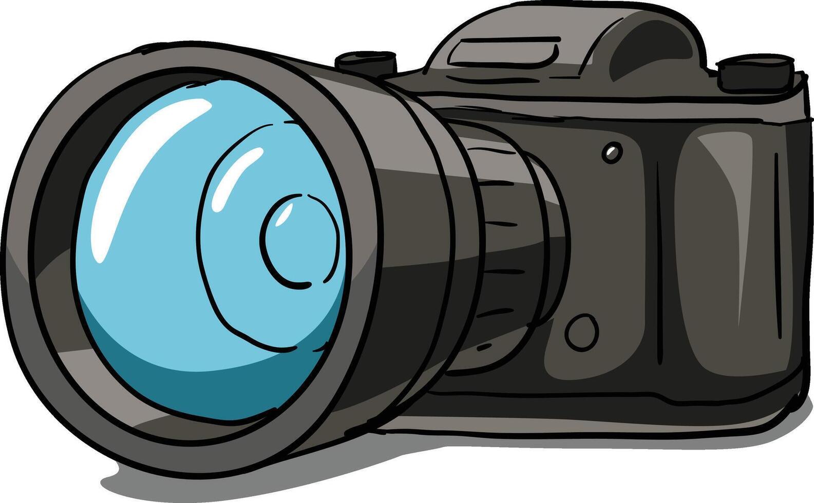 Old camera illustration vector