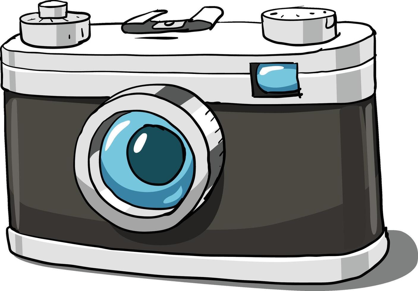 Old camera illustration vector