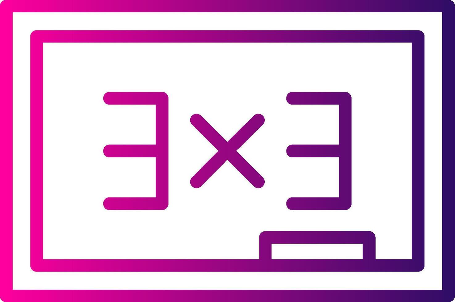 Blackboard Line Gradient Icon vector
