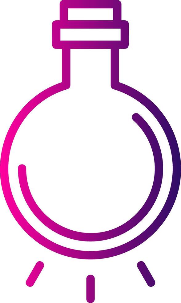 Light Bulb Line Gradient Icon vector