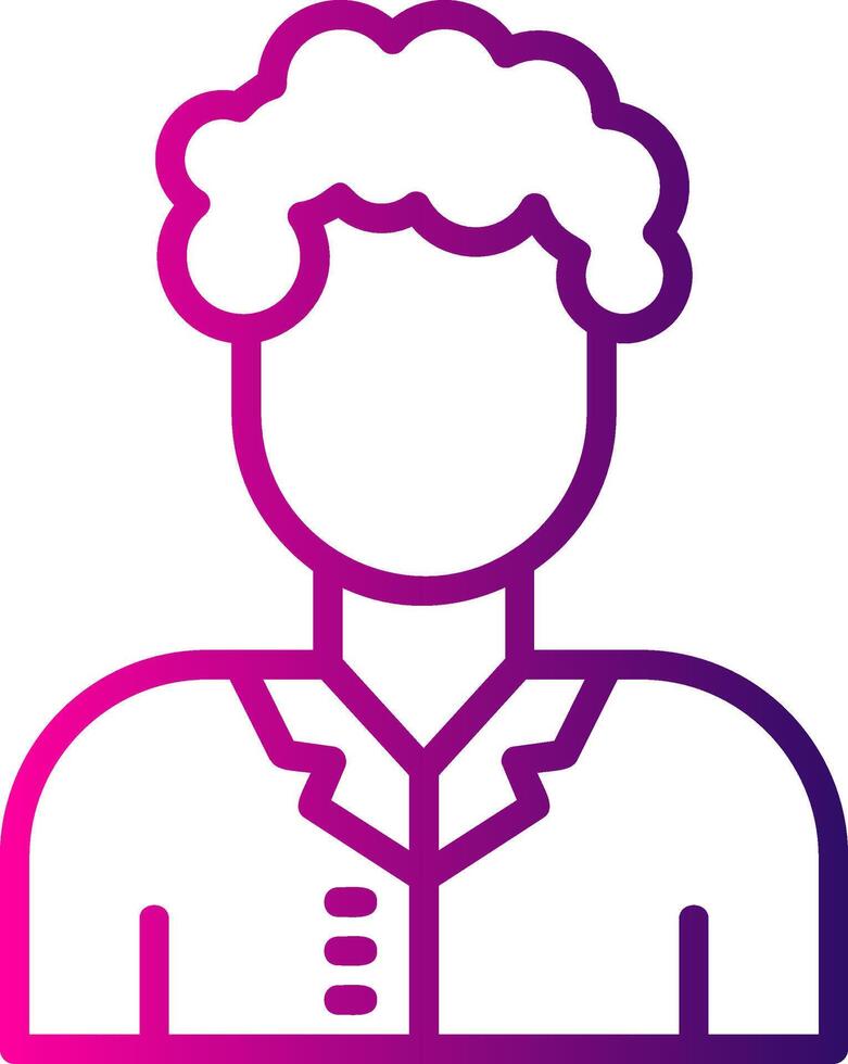 Teacher Line Gradient Icon vector