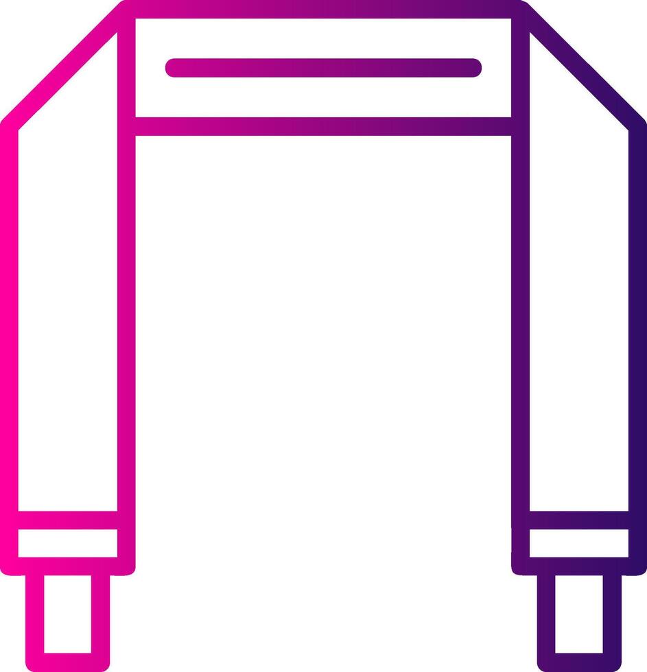 Camera Strap Line Gradient Icon vector