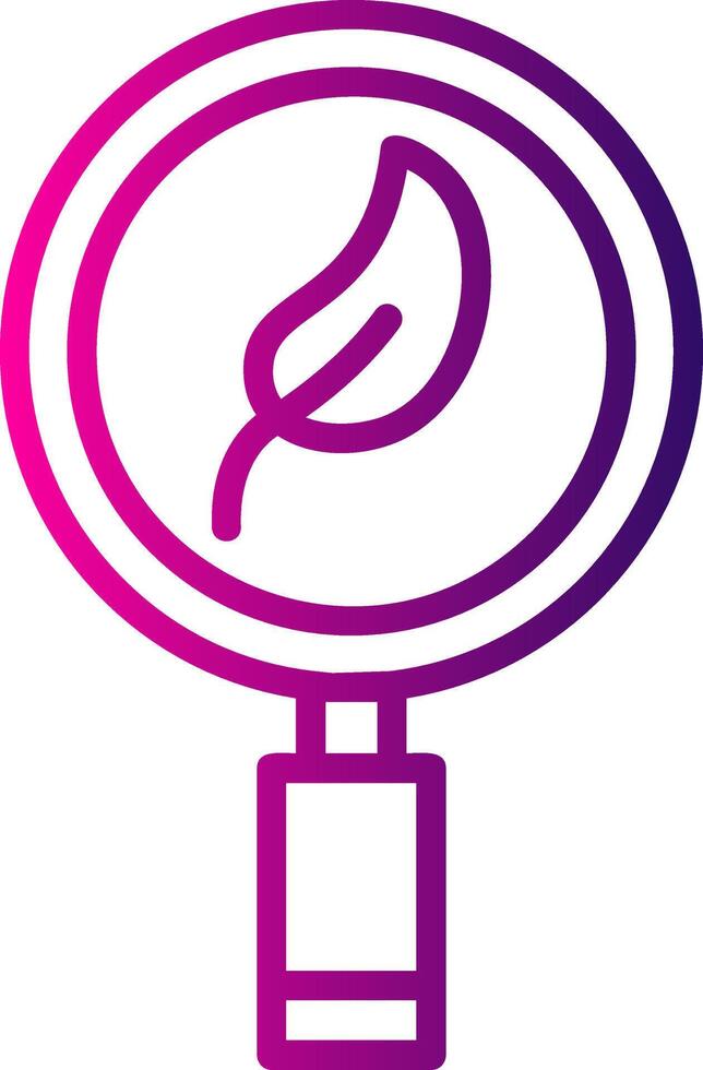 Eco Research Line Gradient Icon vector