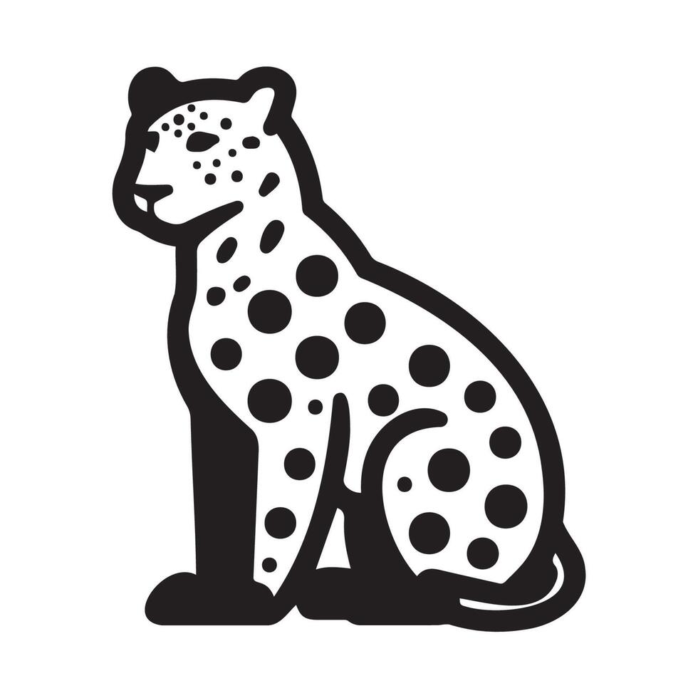 Stylish Leopard Illustration for Modern Designs vector