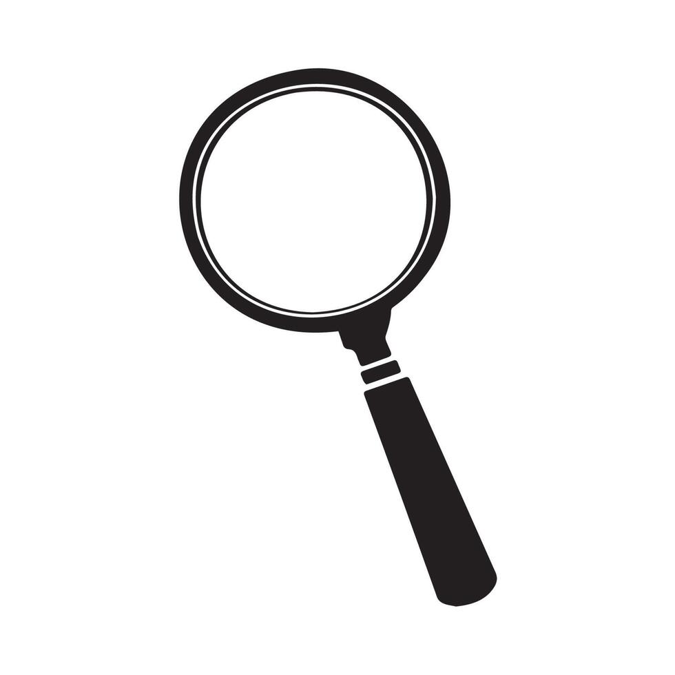 Simple Magnifying Glass Icon for Search and Discovery vector