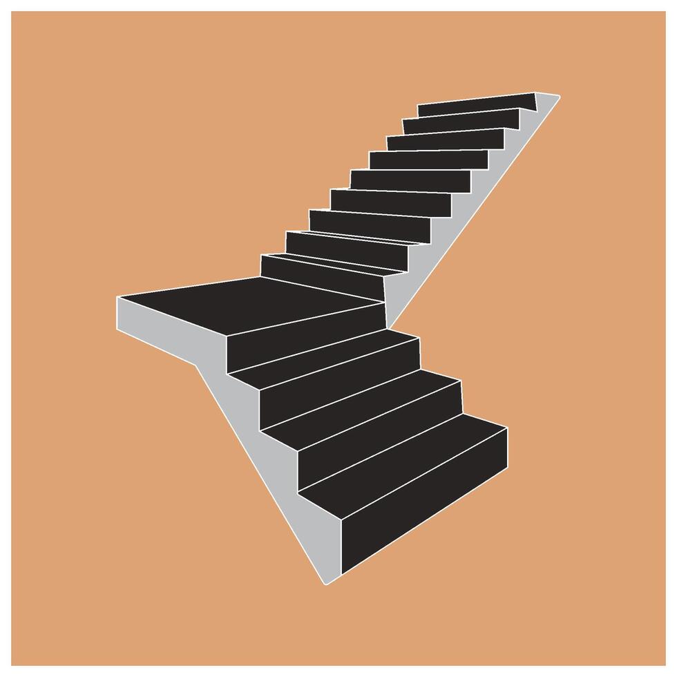 stair icon design vector