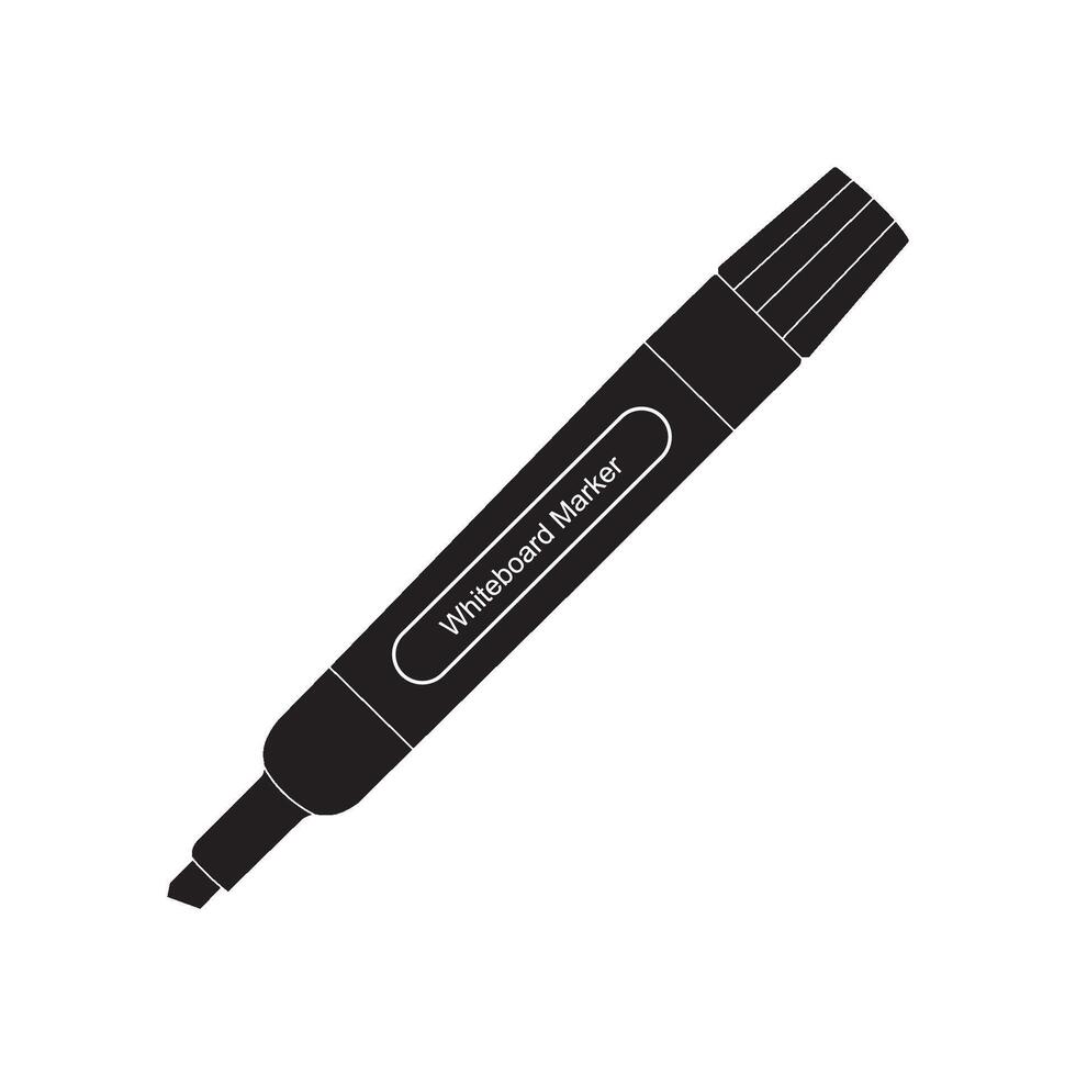 whiteboard marker icon design vector