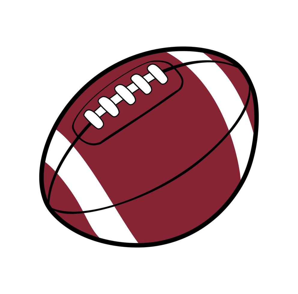 Cartoon Rugby Ball Vectors