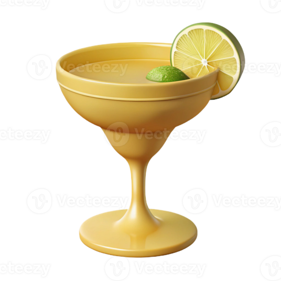 Margarita Cocktail with Lime Garnish png