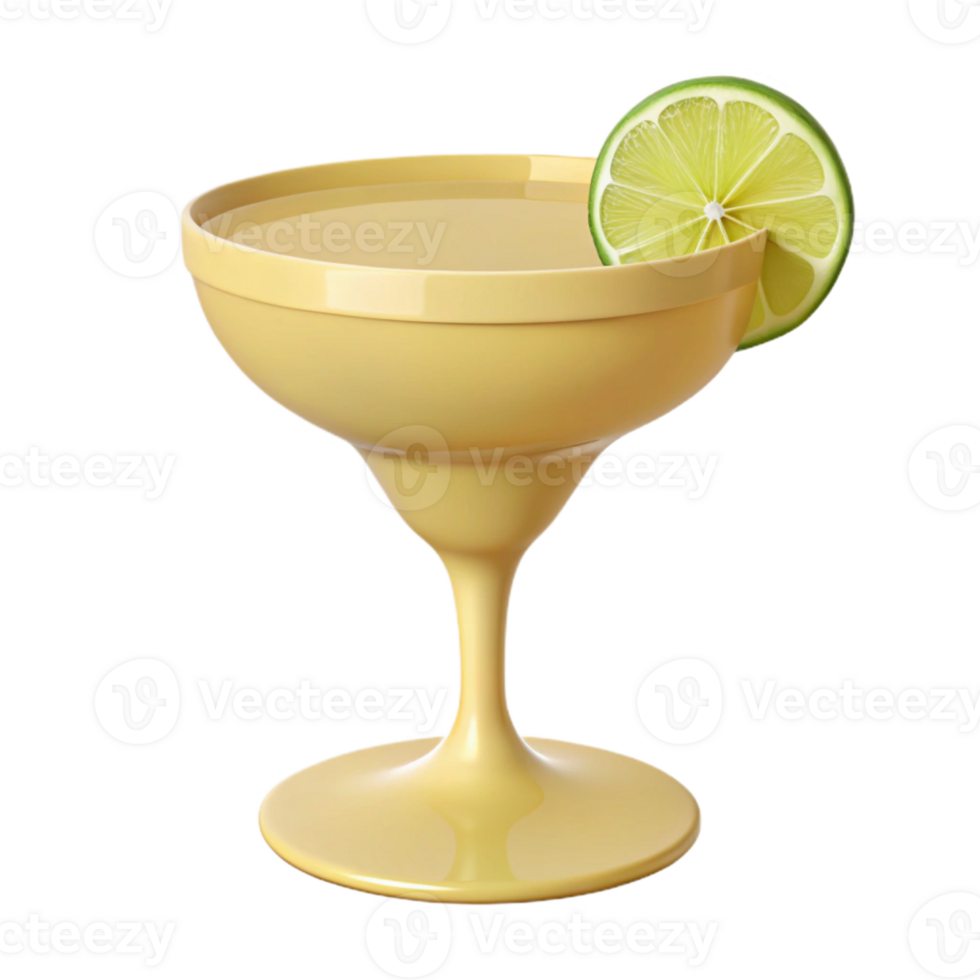 Margarita Cocktail with Lime Garnish png