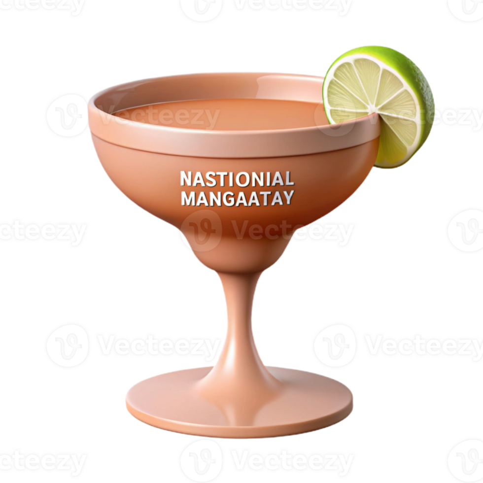 Orange Drink in a Glass with Lime Wedge png