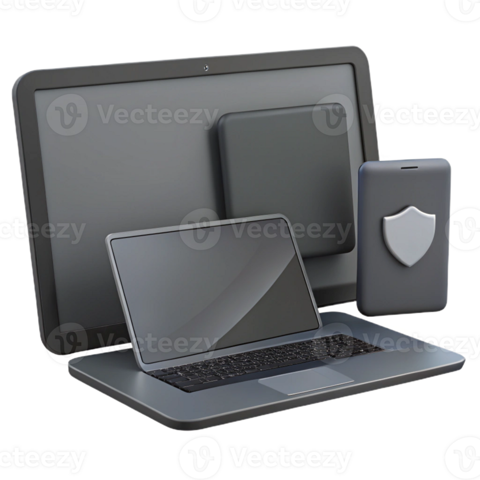 Laptop, Desktop, Smartphone Security Shield - Protect Your Devices png