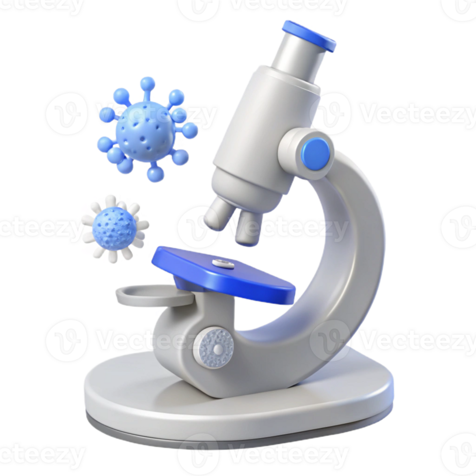 Microscope and Virus Exploring the Microscopic World png