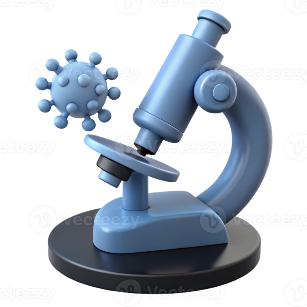 Microscope and Virus Exploring the Microscopic World png