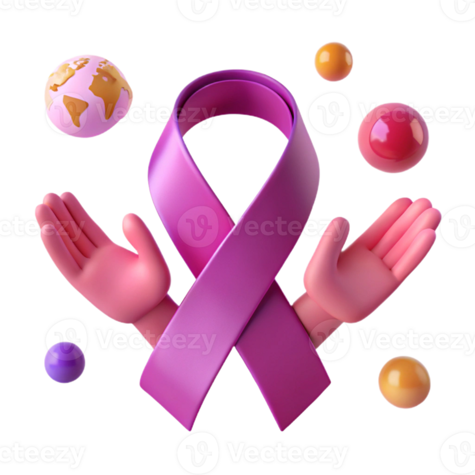 Support and Awareness A Pink Ribbon Symbol for a Cause png