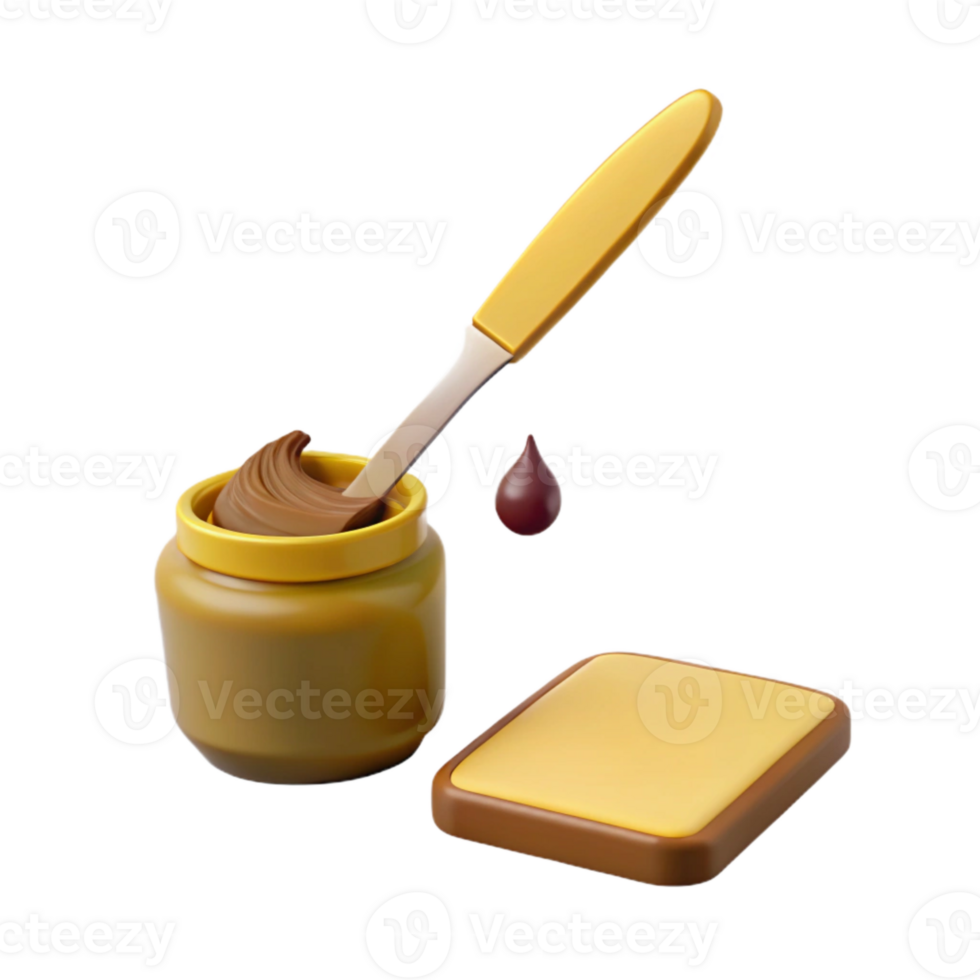 Chocolate Spread on Toast png